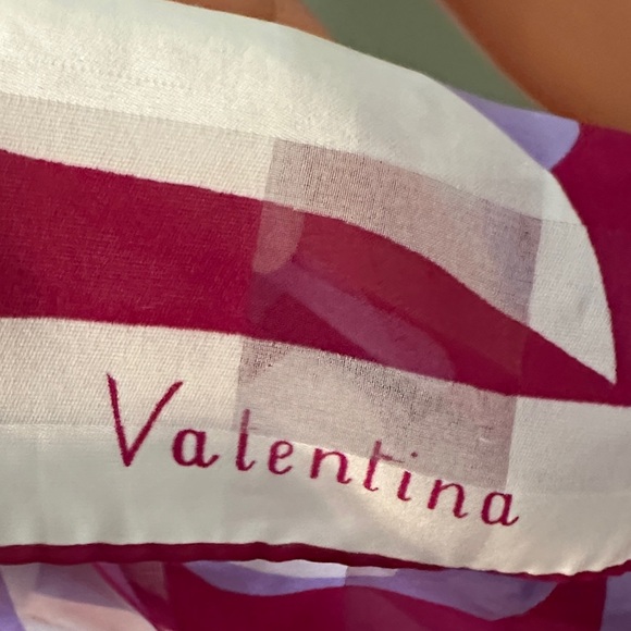 Valentina Red and Purple Scarf - Picture 4 of 4